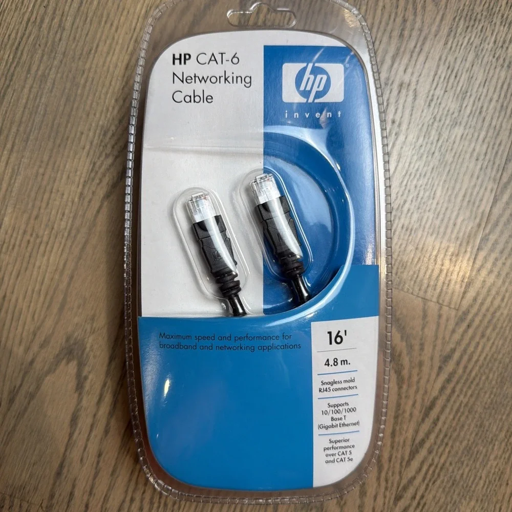 New HP 16 Ft Cat6‎ RJ45 Ethernet Patch Cable Network Printer Lexmark Ricoh Canon